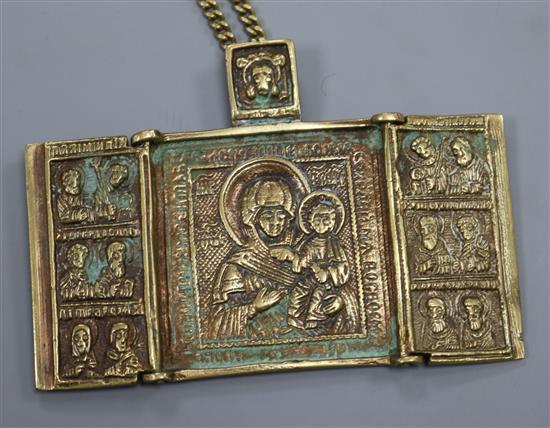 A Russian triptych icon on chain